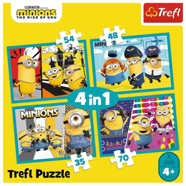 Puzzle Trefl Minions 4in1 Lumea Fericita A Minionilor 5