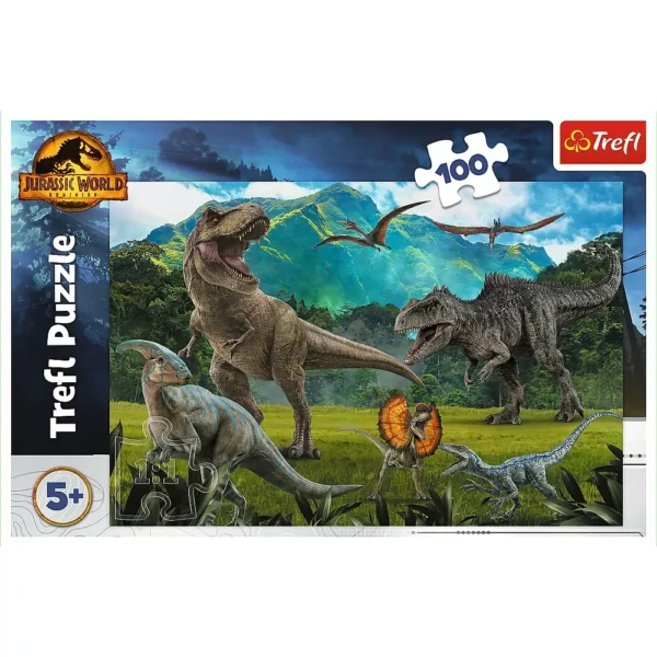 Puzzle Trefl 100 Piese Jurassic World Lumea Dinozaurilor 2