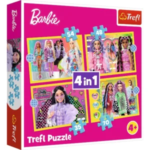 Puzzle Trefl 4in1 Barbie Minunata Lume